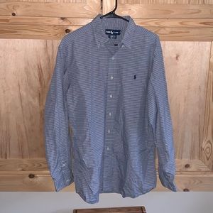 Ralph Lauren “Ellington” plaid button down collared shirt size L